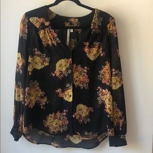 Floral Sheer Blouse
